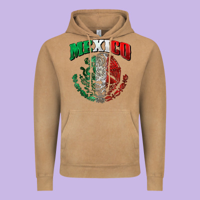 Mexico Coat Of Arms Vintage Hoodie Designed By Zillion Design Studio
