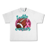 Lunar Rock Tackle Cancer Football Urban Heavy Tee - texasbilliewilder