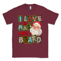 Burgundy I Love A Man With A Beard Classic Tee - FaDigitalArtStudio