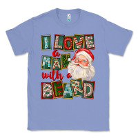 Colony Blue I Love A Man With A Beard Classic Tee - FaDigitalArtStudio