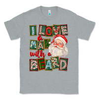 Heather Grey I Love A Man With A Beard Classic Tee - FaDigitalArtStudio