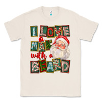 Natural I Love A Man With A Beard Classic Tee - FaDigitalArtStudio