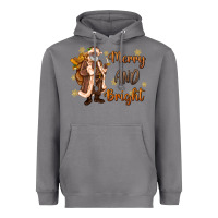 Storm merry and bright black santa Heavyweight Hoodie - MaliasSmallBusiness