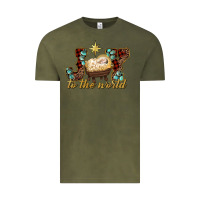 Vintage Olive joy to the world Vintage Tee - RanaPortraitStore