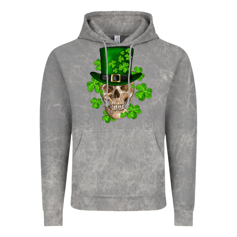 St. Patrick's Day Skull Vintage Hoodie by RanaPortraitStore | Teevron