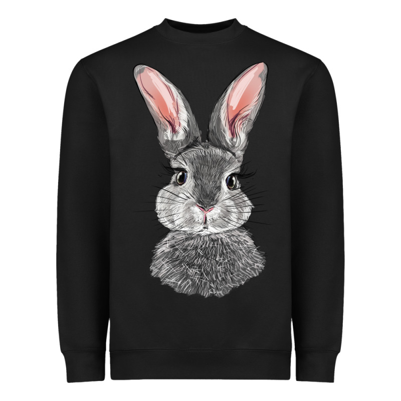 Bunny Face Heavyweight Sweatshirt by RanaPortraitStore | Teevron
