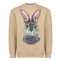 Mushroom Bunny Face Heavyweight Sweatshirt - RanaPortraitStore