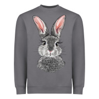 Storm Bunny Face Heavyweight Sweatshirt - RanaPortraitStore