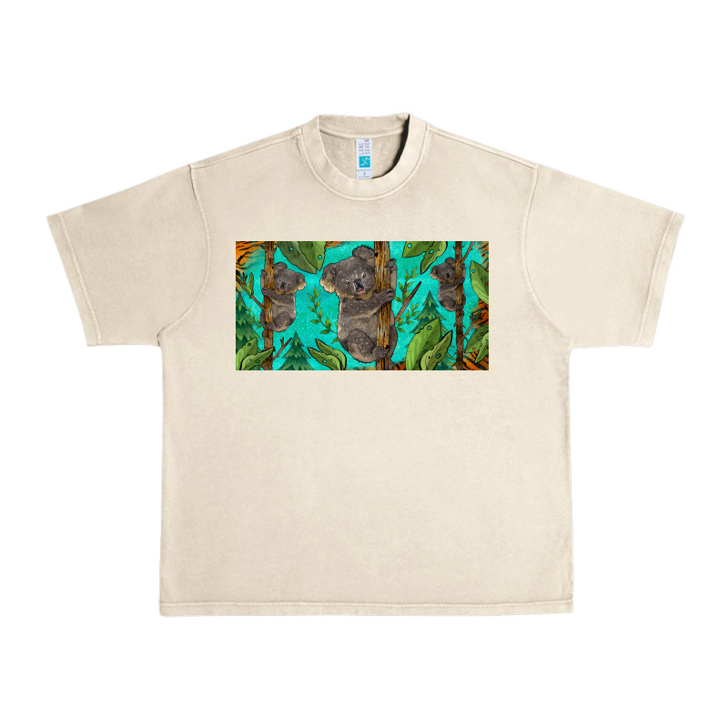 Koala License Plate Urban Heavy Tee by BarkalooDesign | Teevron