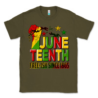 Army Green juneteenth fist free ish since 1865 Classic Tee - HRA Design Shop