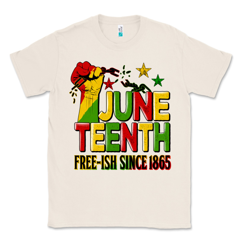 Juneteenth Fist Free Ish Since 1865 Classic Tee by HRA Design Shop | Teevron