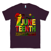 Plum juneteenth fist free ish since 1865 Classic Tee - HRA Design Shop
