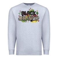 Heather Grey black owned Premium Sweatshirt - MaliasSmallBusiness