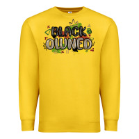 Lemon black owned Premium Sweatshirt - MaliasSmallBusiness