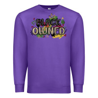 Purple black owned Premium Sweatshirt - MaliasSmallBusiness