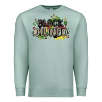Seafoam black owned Premium Sweatshirt - MaliasSmallBusiness
