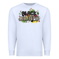 White black owned Premium Sweatshirt - MaliasSmallBusiness