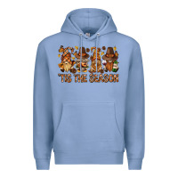 Colony Blue 'tis the season gnomies bbs Premium Hoodie - BundleAndBundleShop