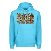 Ocean Blue 'tis the season gnomies bbs Premium Hoodie - BundleAndBundleShop