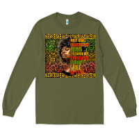 Army Green juneteenth celebrate Long Sleeve Tee - HRA Design Shop