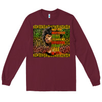 Burgundy juneteenth celebrate Long Sleeve Tee - HRA Design Shop