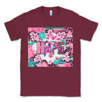 Burgundy hope breast cancer Classic Tee - AdoDesignShop