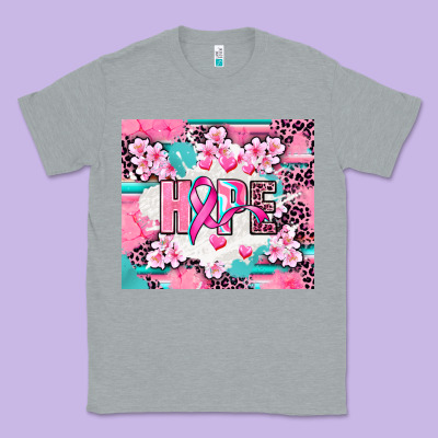 Hope Breast Cancer Classic Tee Designed By Adodesignshop
