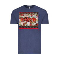 Vintage Denim love ladybug Vintage Tee - BarkalooDesign