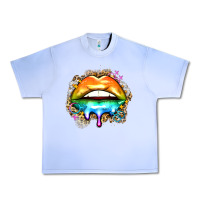 Grape Ice rainbow lips Urban Heavy Tee - Zillion Design Studio