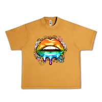 Peanut Butter rainbow lips Urban Heavy Tee - Zillion Design Studio
