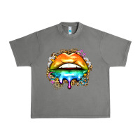 Tornado rainbow lips Urban Heavy Tee - Zillion Design Studio