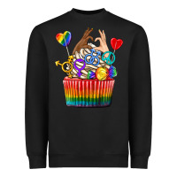 Black pride rainbow cupcake Heavyweight Sweatshirt - texasbilliewilder