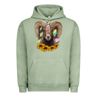 Pigment Oil Green Texas Bighorn Sheep Urban Hoodie - Bettercallsaul