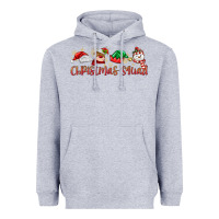 Heather Grey christmas squad Heavyweight Hoodie - MaliasSmallBusiness