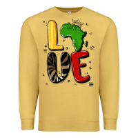 Antique Gold africa love Premium Sweatshirt - MaliasSmallBusiness