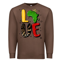 Chestnut africa love Premium Sweatshirt - MaliasSmallBusiness