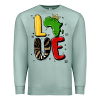 Seafoam africa love Premium Sweatshirt - MaliasSmallBusiness
