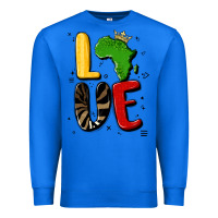 True Royal africa love Premium Sweatshirt - MaliasSmallBusiness