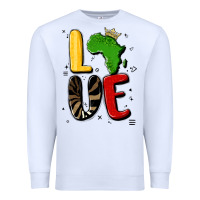 White africa love Premium Sweatshirt - MaliasSmallBusiness