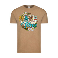 Vintage Coffee mama vibes with daisies Vintage Tee - texasbilliewilder