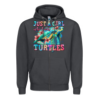 Smoke just a girl who loves turtles Zipper Hoodie - Jasminsmagicworld
