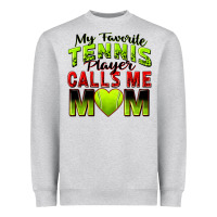 Heather Grey my favorite tennis player calls me mom Heavyweight Sweatshirt - Zillion Design Studio