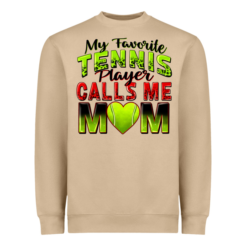 My Favorite Tennis Player Calls Me Mom Heavyweight Sweatshirt by Zillion Design Studio | Teevron