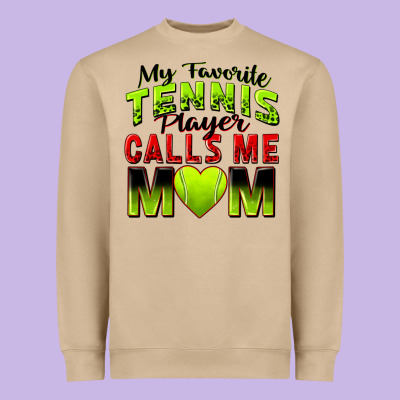 Heavyweight Sweatshirt my favorite tennis player calls me mom