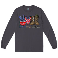 Smoke peace love america Long Sleeve Tee - CowhideDigitalArt