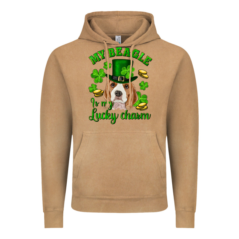 St.patrick's Day My Beagle Is My Lucky Charm Vintage Hoodie by RanaPortraitStore | Teevron
