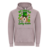 Vintage Zinc st.patrick's day my beagle is my lucky charm Vintage Hoodie - RanaPortraitStore