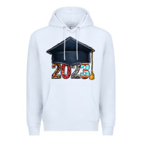 White 2023 graduation hat bbs Premium Hoodie - BundleAndBundleShop