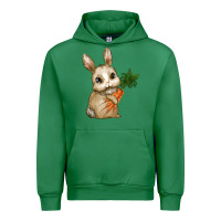 Emerald eastrt bunny carrot Urban Hoodie - RanaPortraitStore