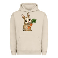 Pigment French Oak eastrt bunny carrot Urban Hoodie - RanaPortraitStore
